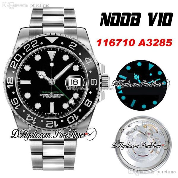 2020 N V10 GMT A3285 Automatic Black Ceramics Bezel Dial Green Hands Mens Watch Best Edition 904L Steel Oyter Bracelet Watches Puretime 6, Slivery;brown
2020 N V10 GMT A3285 Automatic Black Ceramics Bezel Dial Green Hands Mens Watch Best Edition 904L Steel Oyter Bracelet Watches Puretime 6, Slivery;brown