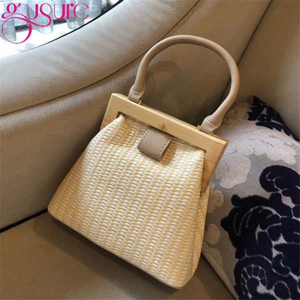 gusure straw bag 2020 new fashion wooden clip women shoulder bag summer travel beach luxury handbags women bags designer
gusure straw bag 2020 new fashion wooden clip women shoulder bag summer travel beach luxury handbags women bags designer