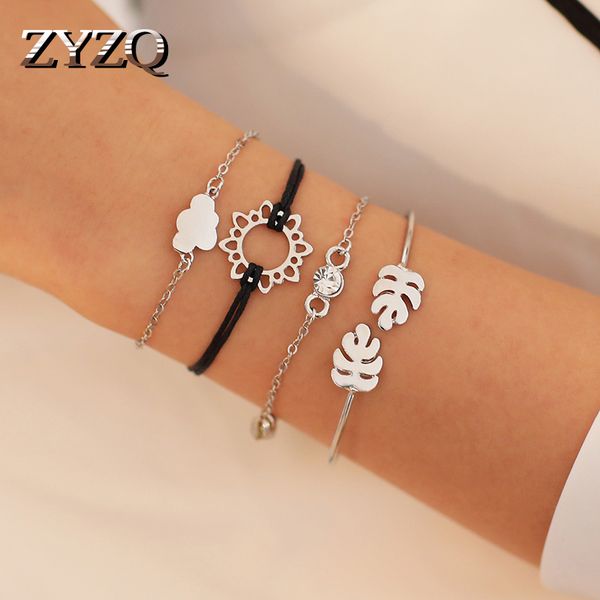 link, chain zyzq exquisite sunflower bracelets sets daily wear accessories four pcs wrist for women cute birthday gift, Black
link, chain zyzq exquisite sunflower bracelets sets daily wear accessories four pcs wrist for women cute birthday gift, Black