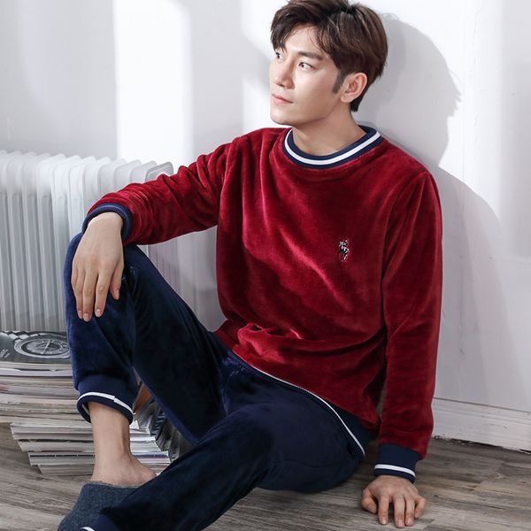 men's sleepwear winter long sleeve pijama flannel pajamas set for male plus size sleep clothing casual nightie men pyjamas suit, Black;brown
men's sleepwear winter long sleeve pijama flannel pajamas set for male plus size sleep clothing casual nightie men pyjamas suit, Black;brown