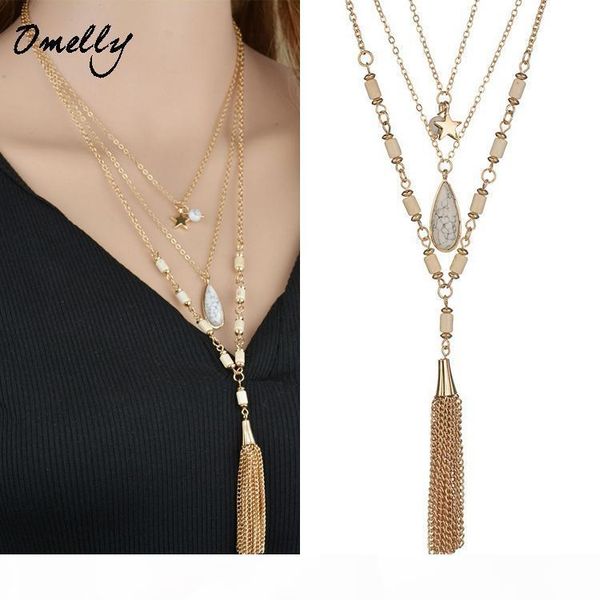 multilayers gold chain tassel druzy boho stone pendants necklace kate scott jewelry long necklace for women girl jewelry wholesale in bulk, Silver
multilayers gold chain tassel druzy boho stone pendants necklace kate scott jewelry long necklace for women girl jewelry wholesale in bulk, Silver