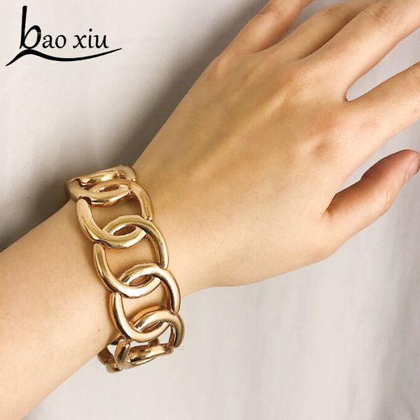 trendy fashion luxury exaggerated punk metal jewelry female wide bracelet hollow geometric elastic gold bangle for women gift, Black 
trendy fashion luxury exaggerated punk metal jewelry female wide bracelet hollow geometric elastic gold bangle for women gift, Black