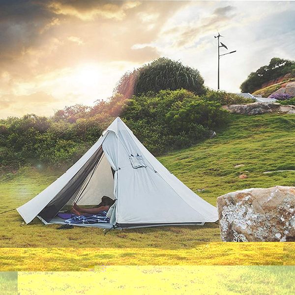 outdoor camping pyramid tent ultralight large sun shade shelter teepee with stove pipe hole for backpacking hiking fishing beach
outdoor camping pyramid tent ultralight large sun shade shelter teepee with stove pipe hole for backpacking hiking fishing beach