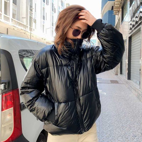 fashion 2020 winter jacket women stand collar shining fabric short female parka short padded coat casaco feminino, Black
fashion 2020 winter jacket women stand collar shining fabric short female parka short padded coat casaco feminino, Black