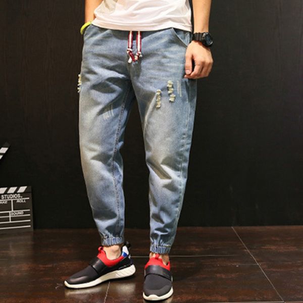 2020 fashion new cotton elastic waist casual denim pants for men light blue slim fit skinny jeans male
2020 fashion new cotton elastic waist casual denim pants for men light blue slim fit skinny jeans male