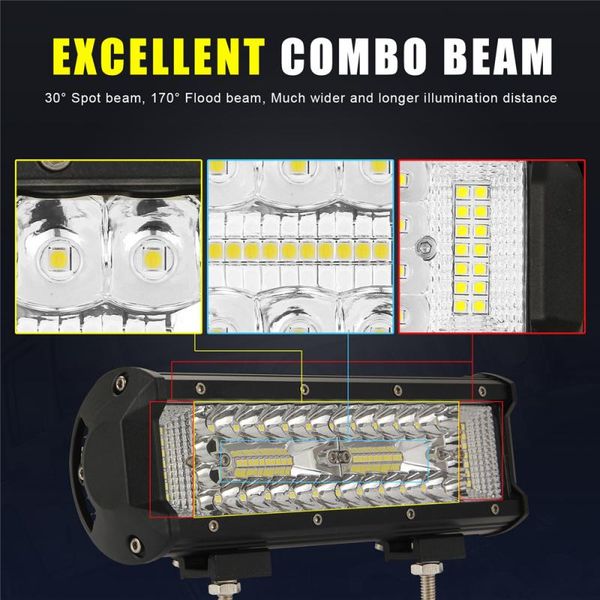 1pcs 4/7/9/10 inch new car led work light flood lamp super bright double spell mixed light car driving lamp auto products
1pcs 4/7/9/10 inch new car led work light flood lamp super bright double spell mixed light car driving lamp auto products
