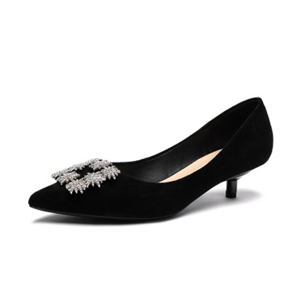 high heels stiletto pointed toe single shoes women 2020 new autumn mid-heel low heel women's shoes, Black
high heels stiletto pointed toe single shoes women 2020 new autumn mid-heel low heel women's shoes, Black
