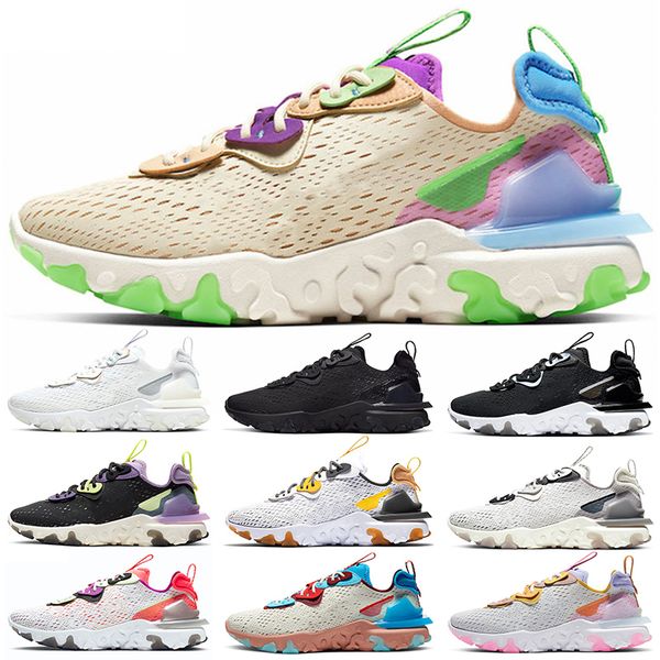 react vision men women running shoes triple black white iridescent vast grey pn dust saffron mens trainers sports sneakers size 36-45, White;red
react vision men women running shoes triple black white iridescent vast grey pn dust saffron mens trainers sports sneakers size 36-45, White;red