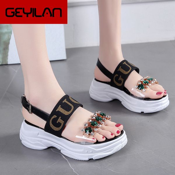 summer women sandals fashion rhinestone design black white platform sandals crystal women high heel thick sole beach shoes
summer women sandals fashion rhinestone design black white platform sandals crystal women high heel thick sole beach shoes