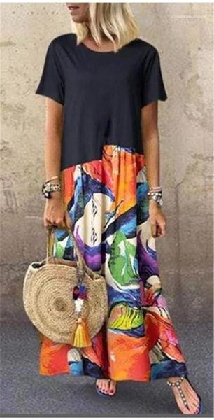 neck short sleeve panelled casual dresses plus size women clothing summer women flroa printed dresses crew, Black;gray
neck short sleeve panelled casual dresses plus size women clothing summer women flroa printed dresses crew, Black;gray