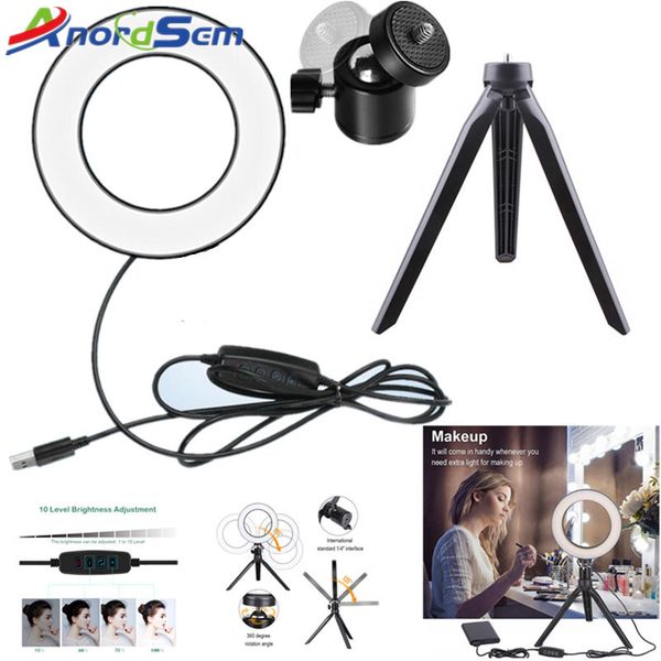 dslr pgraphic studio selfie ring light 3200k-5500k with camera p dimmable led lighting with usb cable and mini tripod
dslr pgraphic studio selfie ring light 3200k-5500k with camera p dimmable led lighting with usb cable and mini tripod