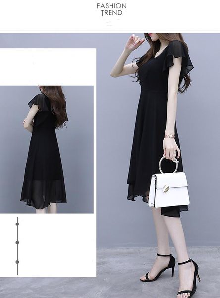 2020 summer wear new temperament fairy maiden minority first love skirt long women show thin black dress, Black;gray
2020 summer wear new temperament fairy maiden minority first love skirt long women show thin black dress, Black;gray