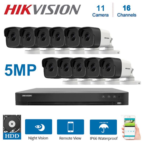 systems hikvision 4k 16channels dvr hybrid video surveillance recorder with 11 pcs 5mp night vision waterproof security camera kit
systems hikvision 4k 16channels dvr hybrid video surveillance recorder with 11 pcs 5mp night vision waterproof security camera kit