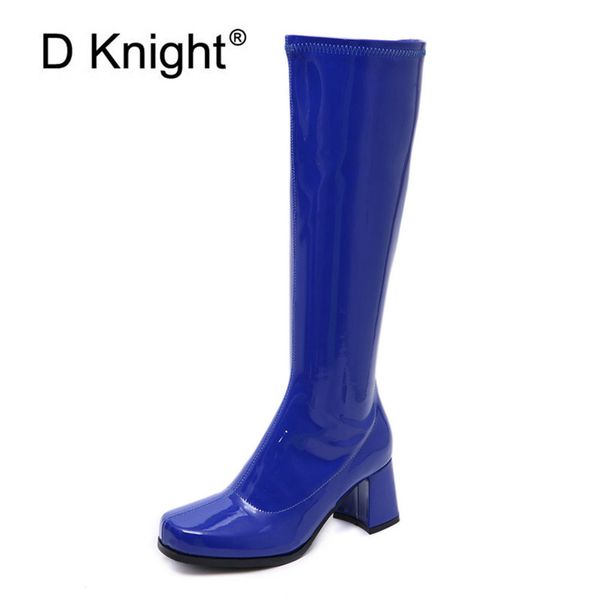 d knight fashion knee high boots women's boots thick high heels long patent leather spring autumn shoes woman black purple
d knight fashion knee high boots women's boots thick high heels long patent leather spring autumn shoes woman black purple