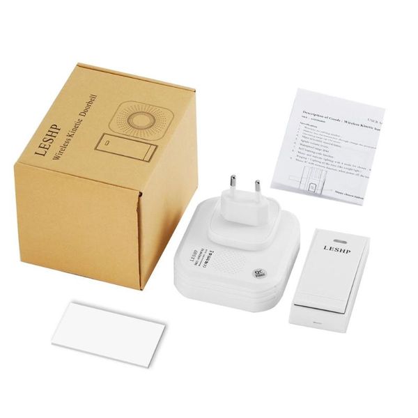 leshp wireless doorbell 150m long-distance remote control night light waterproof eu uk plug 58 pieces of chord music
leshp wireless doorbell 150m long-distance remote control night light waterproof eu uk plug 58 pieces of chord music