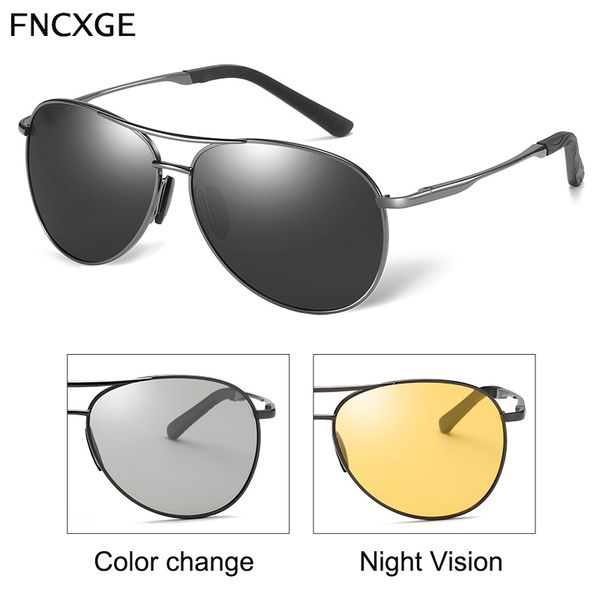 men polarized sunglasses pchromic outdoor driving chameleon glasses male change color sunglasses day night vision driving, White;black
men polarized sunglasses pchromic outdoor driving chameleon glasses male change color sunglasses day night vision driving, White;black