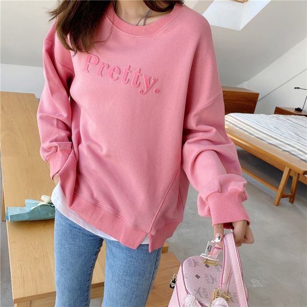 korean autumn new concave-convex letters simple all-match loose casual large edition student lazy style sweater sweaterround neck sweater fo, Black
korean autumn new concave-convex letters simple all-match loose casual large edition student lazy style sweater sweaterround neck sweater fo, Black