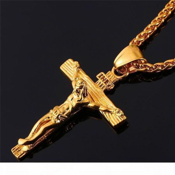 2020 cross necklace for men new fashion gold color cross pendent with chain necklace jewelry gifts for men, Silver
2020 cross necklace for men new fashion gold color cross pendent with chain necklace jewelry gifts for men, Silver