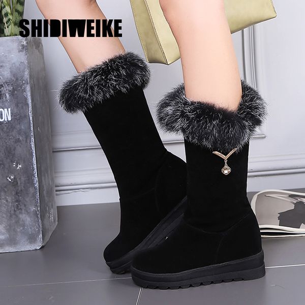 2020 new women boots winter flock mid-calf boots fashion snow shoes thigh high suede mid-calf big size 34-43, Black
2020 new women boots winter flock mid-calf boots fashion snow shoes thigh high suede mid-calf big size 34-43, Black