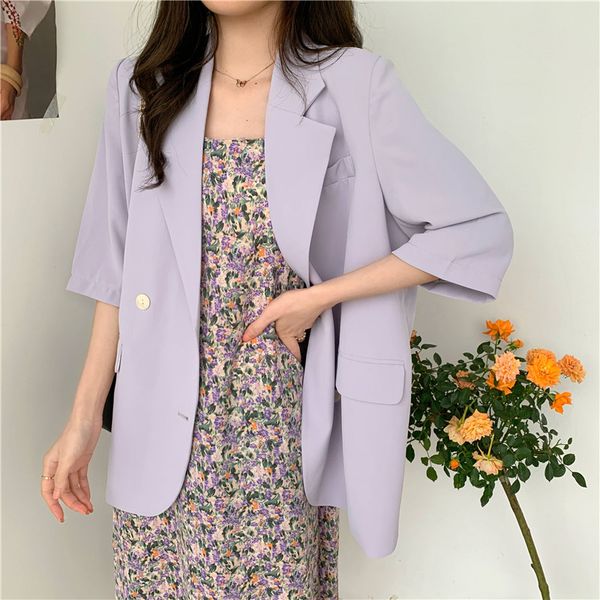 casual purple single-breasted women blazer office ladies suit jacket spring elegant female outwear blaser femininas 2020, White;black
casual purple single-breasted women blazer office ladies suit jacket spring elegant female outwear blaser femininas 2020, White;black