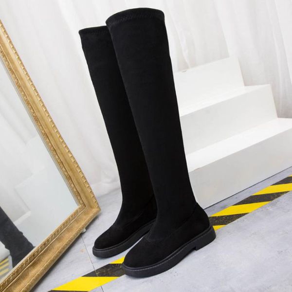 new women's over knee elastic boots in autumn and winter 2020 women's high boots with thin heels riding, Black
new women's over knee elastic boots in autumn and winter 2020 women's high boots with thin heels riding, Black