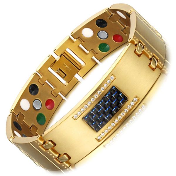 exquisite crystal titanium bracelets bangles magnetic germanium negative ions far infrared tourmaline men's jewelry, Black
exquisite crystal titanium bracelets bangles magnetic germanium negative ions far infrared tourmaline men's jewelry, Black