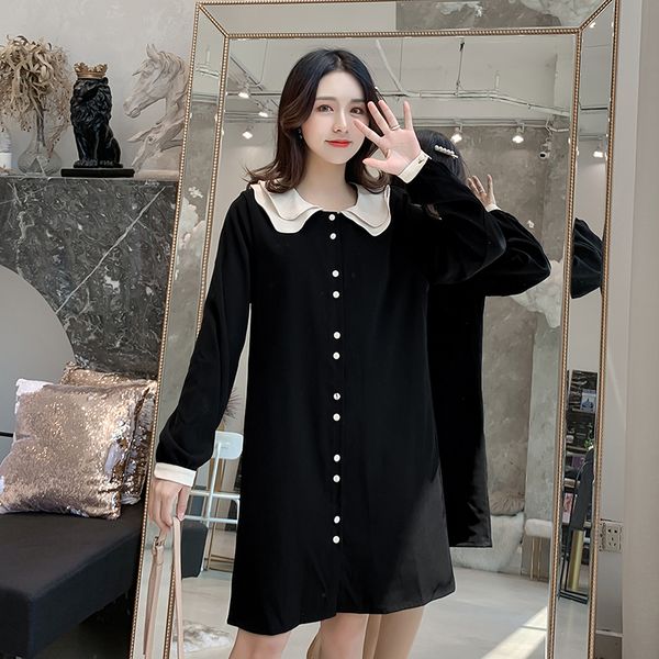 maternity clothes spring autumn peter pan collar stylish sweety pregnant dress clothes for pregnant women button mom dress, White
maternity clothes spring autumn peter pan collar stylish sweety pregnant dress clothes for pregnant women button mom dress, White