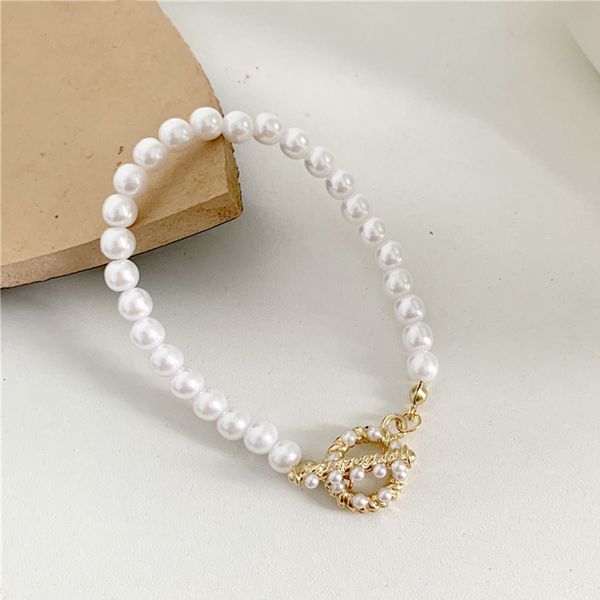 female bracelet korean style simple design elegant vintage pearl bracelet for ladies girls wedding party lxh, Black
female bracelet korean style simple design elegant vintage pearl bracelet for ladies girls wedding party lxh, Black
