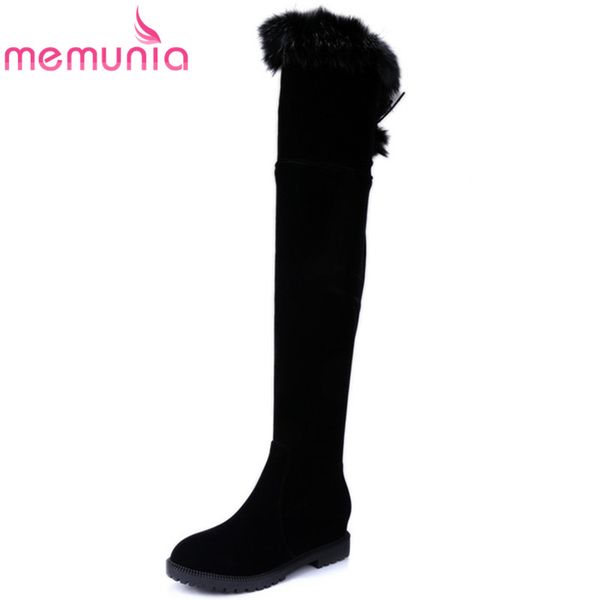 memunia 2020 big size 34-45 thigh high over the knee boots for women flock autumn winter boots comfortable fashion shoes woman, Black
memunia 2020 big size 34-45 thigh high over the knee boots for women flock autumn winter boots comfortable fashion shoes woman, Black
