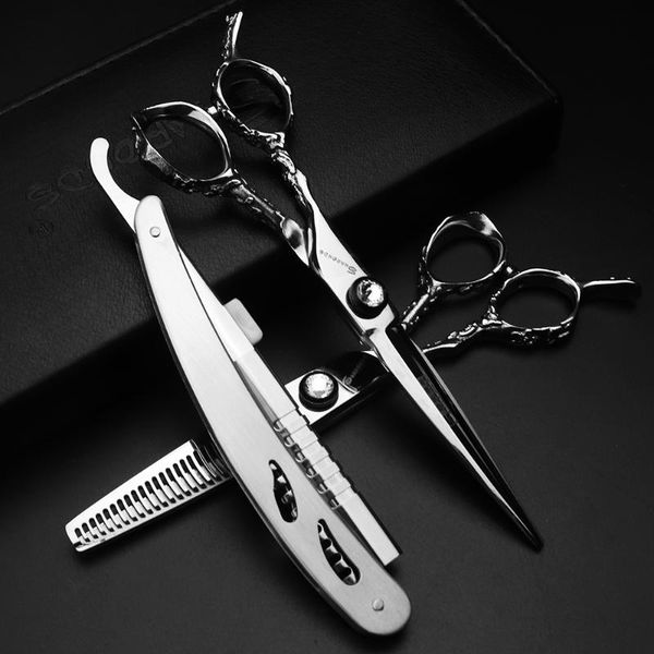 hair scissors japan professionals silver left hand 6 inch thinning and cutting hairdressing very sharp
hair scissors japan professionals silver left hand 6 inch thinning and cutting hairdressing very sharp