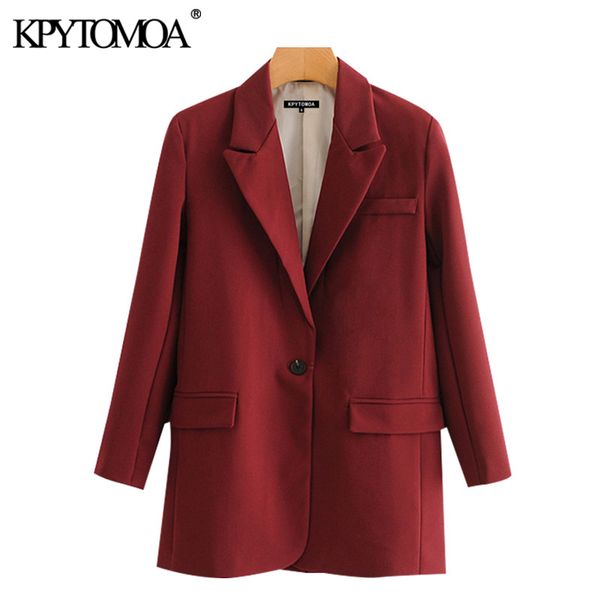 women's suits & blazers kpytomoa women 2021 fashion office wear single button blazer coat vintage long sleeve pockets female outerwear, White;black
women's suits & blazers kpytomoa women 2021 fashion office wear single button blazer coat vintage long sleeve pockets female outerwear, White;black