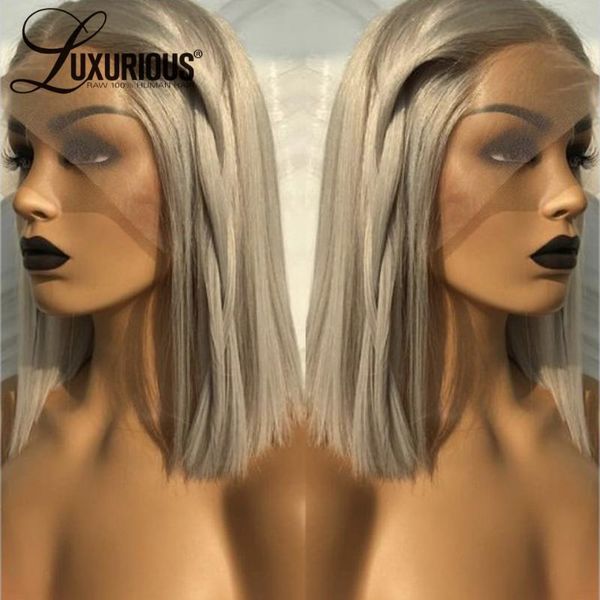 lace wigs gray short bob straight front wig human hair transparent pre plucked, Black;brown
lace wigs gray short bob straight front wig human hair transparent pre plucked, Black;brown