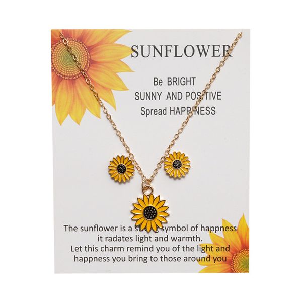 fashion jewelry set women simple sunflower pendant necklace +earrings for lady girl sunflower chain necklace jewelry set, Silver
fashion jewelry set women simple sunflower pendant necklace +earrings for lady girl sunflower chain necklace jewelry set, Silver