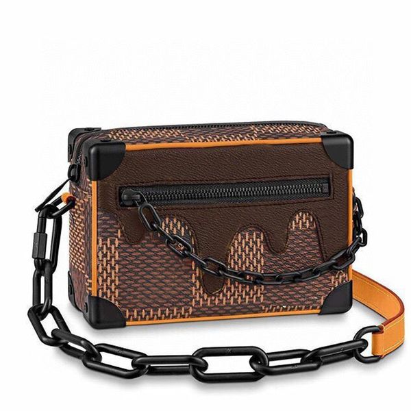 new style mini soft trunk box bag chain crossbody bag fashion flap bags chocolate pattern oversized plaid design patchwork color zipper
new style mini soft trunk box bag chain crossbody bag fashion flap bags chocolate pattern oversized plaid design patchwork color zipper