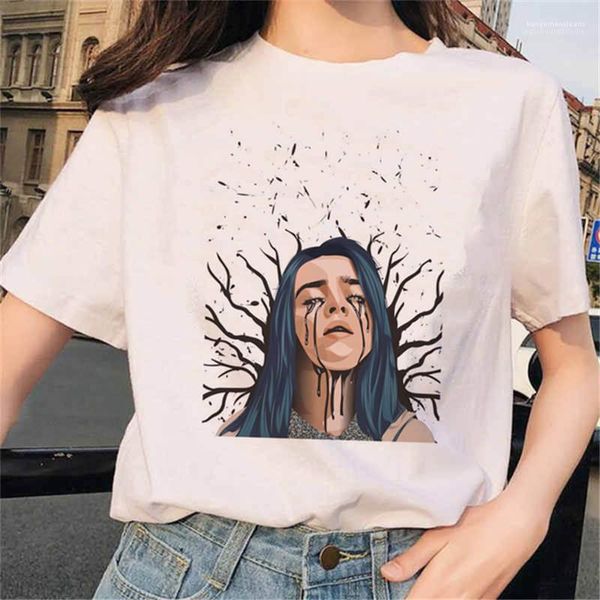 ladies tees hip hop womens designer tshirts billie eilis short sleeve womens fashion, White
ladies tees hip hop womens designer tshirts billie eilis short sleeve womens fashion, White
