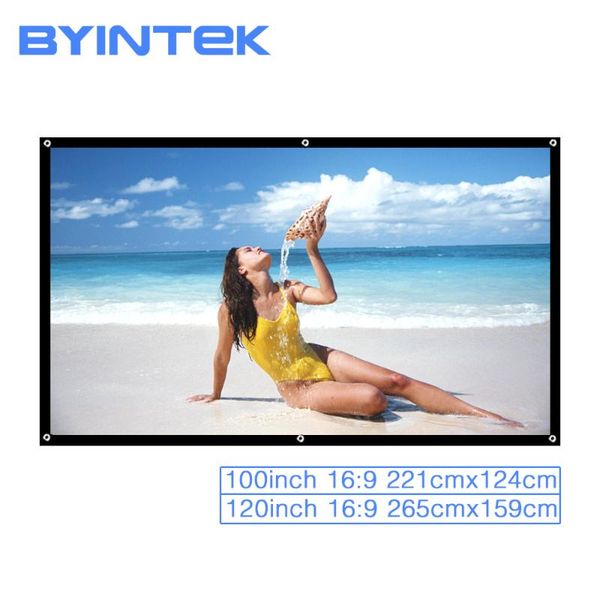 byintek projector projection screen, 100inch 120inch 16:9 portable,movie game white , foldable front rear home theater outdoor
byintek projector projection screen, 100inch 120inch 16:9 portable,movie game white , foldable front rear home theater outdoor