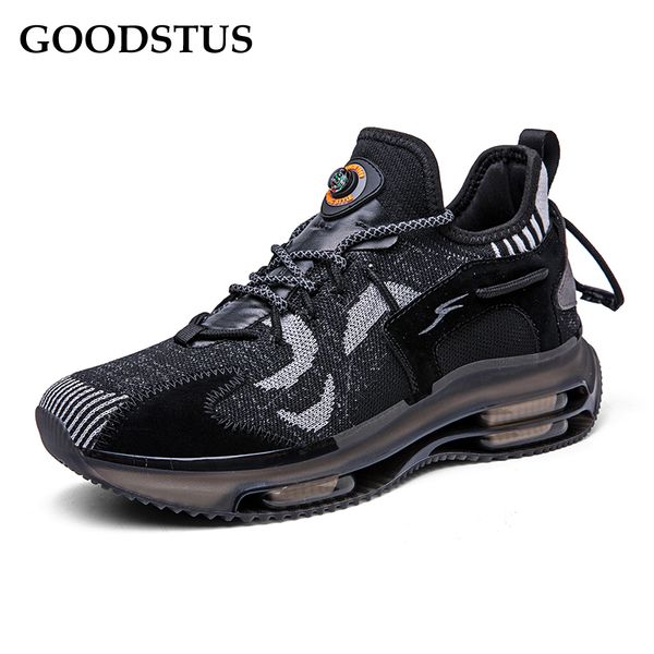 goodstus men mesh sneaker breathable double air cushion comfortable lace-up height increase male running sneaker, Black
goodstus men mesh sneaker breathable double air cushion comfortable lace-up height increase male running sneaker, Black