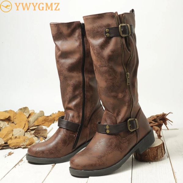 2020 new new autumn winter womens knee high calf biker boots ladies zip punk retro warm buckle decro casual mid-calf boots, Black
2020 new new autumn winter womens knee high calf biker boots ladies zip punk retro warm buckle decro casual mid-calf boots, Black