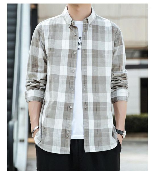 fashion mens clothing summer mens casual shirts long sleeve single breasted turn down collar mens shirts, White;black