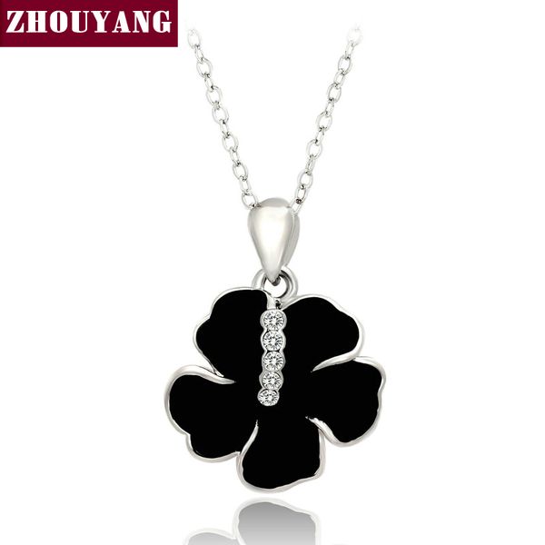 blace rose rose gold color fashion pendant necklace made with austria crystal zyn075 zyn280, Silver
blace rose rose gold color fashion pendant necklace made with austria crystal zyn075 zyn280, Silver