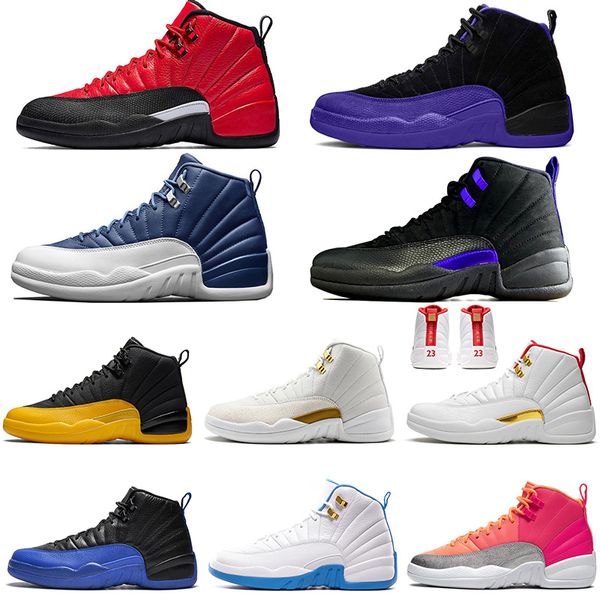 jumpman 12 12s mens womens basketball shoes air designer university gold retro dark concord black cat sneakers trainers size 40-47, White;red
jumpman 12 12s mens womens basketball shoes air designer university gold retro dark concord black cat sneakers trainers size 40-47, White;red