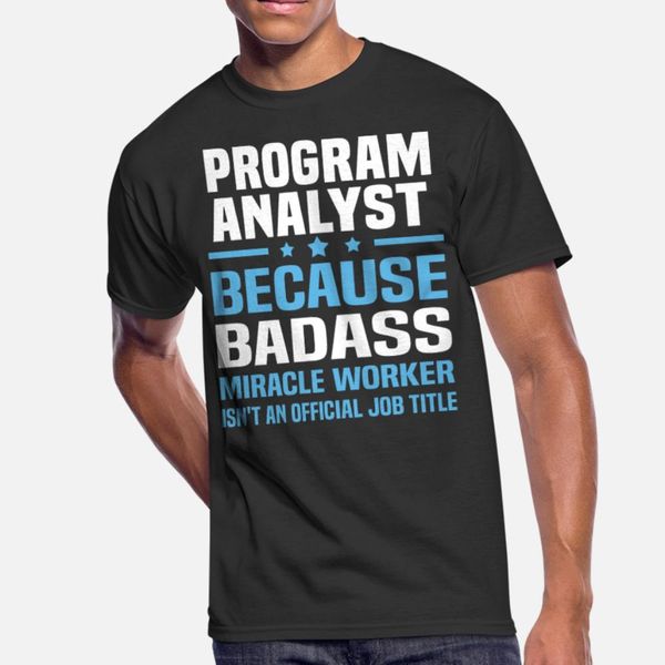 program analyst t shirt men designs 100% cotton plus size 3xl homme fitness new style summer style leisure shirt
program analyst t shirt men designs 100% cotton plus size 3xl homme fitness new style summer style leisure shirt