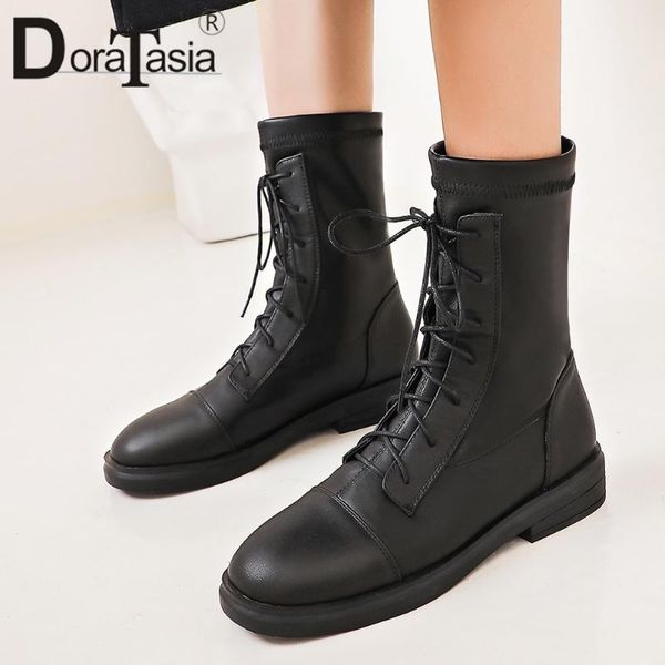 boots doratasia female classic round toe lace up mid calf winter sewing women fashion brand casaul low heel shoes woman, Black
boots doratasia female classic round toe lace up mid calf winter sewing women fashion brand casaul low heel shoes woman, Black