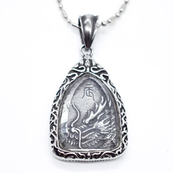 amumiu dragon buddha men's women's biker jewelry stainless steel pendant necklace casting punk kp288, Silver
amumiu dragon buddha men's women's biker jewelry stainless steel pendant necklace casting punk kp288, Silver