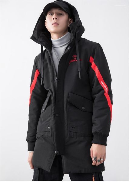 winter jacket big pocket long sleeve casual clothes mens designer coats embroidery parkas fashion striped panelled thick, Black
winter jacket big pocket long sleeve casual clothes mens designer coats embroidery parkas fashion striped panelled thick, Black