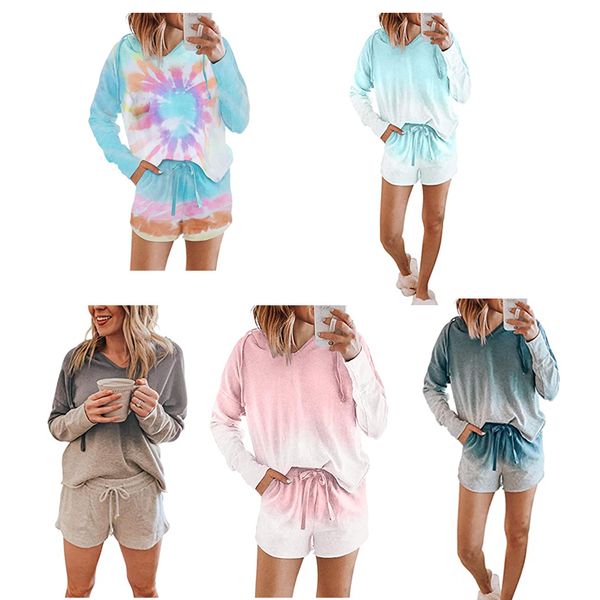 loungewear sleepwear summer two pieces set hooded pajamas for women loose home clothes suit nightwear, Gray
loungewear sleepwear summer two pieces set hooded pajamas for women loose home clothes suit nightwear, Gray