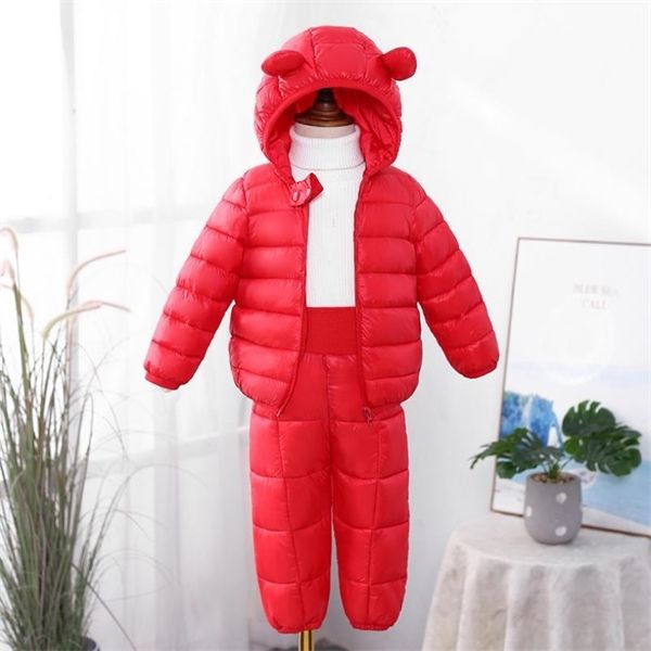 2019 new children's clothes sets winter girls and boys hooded down jackets coat-pant overalls suit for warm kids clothin 0926, White
2019 new children's clothes sets winter girls and boys hooded down jackets coat-pant overalls suit for warm kids clothin 0926, White
