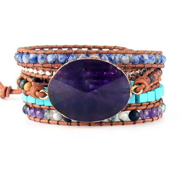 new beads bracelets femme natural stones onyx 5x leather wrap women bracelet wholesale gifts drop shipping y200730, Black
new beads bracelets femme natural stones onyx 5x leather wrap women bracelet wholesale gifts drop shipping y200730, Black