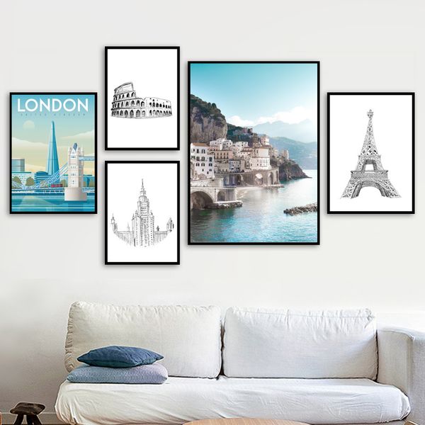 rome paris london moscow amalfi landscape wall art canvas painting nordic posters and prints wall pictures for living room decor
rome paris london moscow amalfi landscape wall art canvas painting nordic posters and prints wall pictures for living room decor