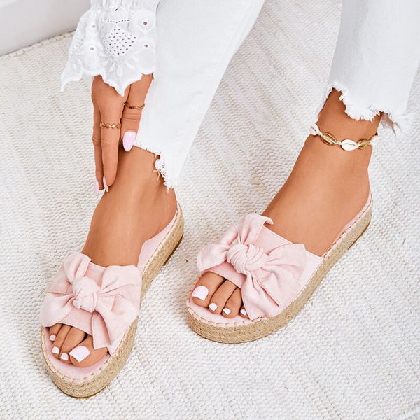 women bowknot slippers 2020 summer casual beach muffin slip on platform ladies sandals dress party peep toe female sandals, Black
women bowknot slippers 2020 summer casual beach muffin slip on platform ladies sandals dress party peep toe female sandals, Black
